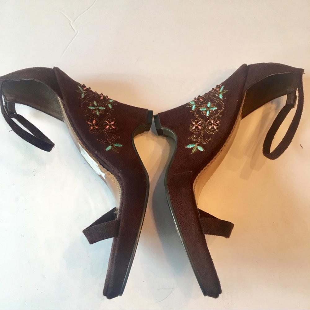 NWOT Seychelles Wicked Chocolate Wedges Size 8.5 - Picture 3 of 8